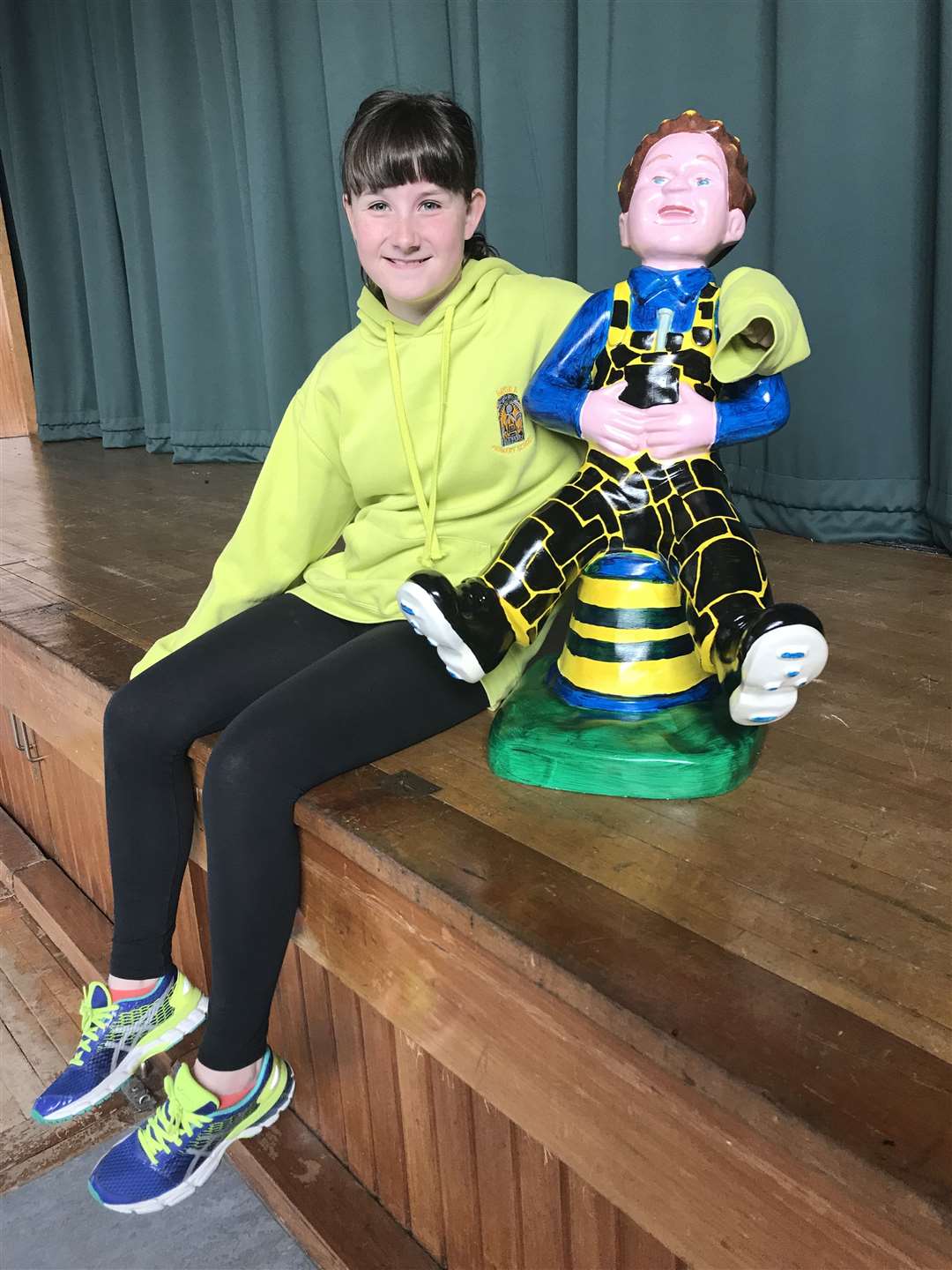 Abby Holliday with her design of Brora Boy.