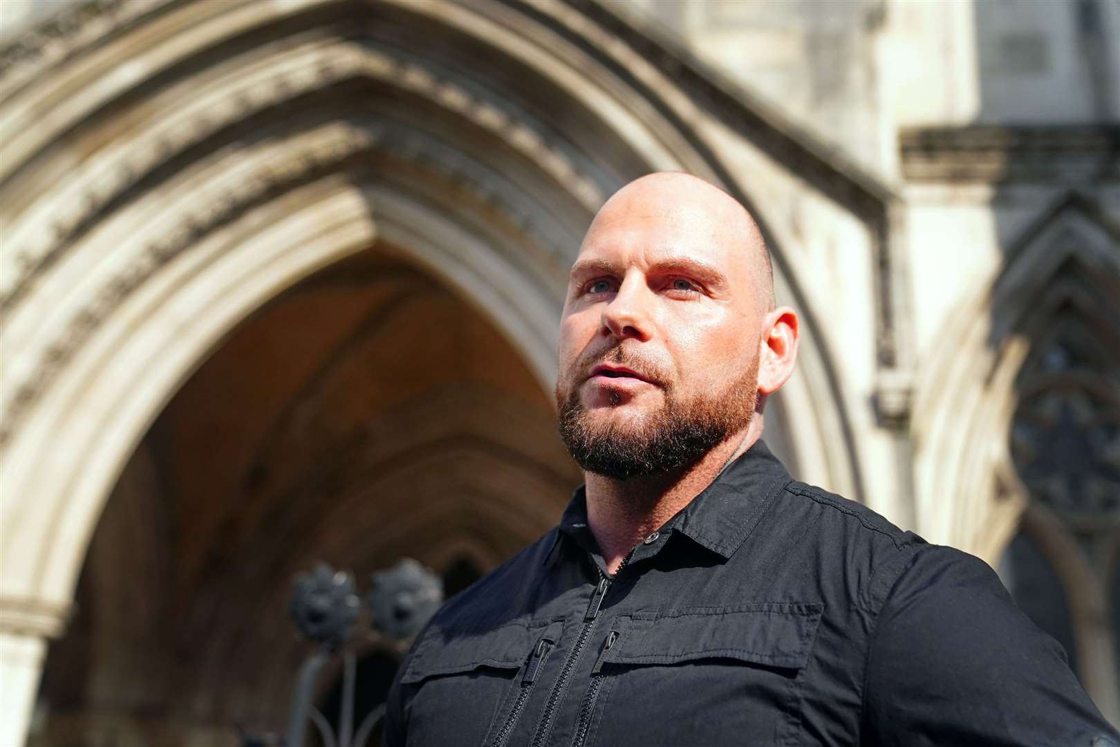 Dean Gregory outside the Royal Courts of Justice in central London (Victoria Jones/PA)
