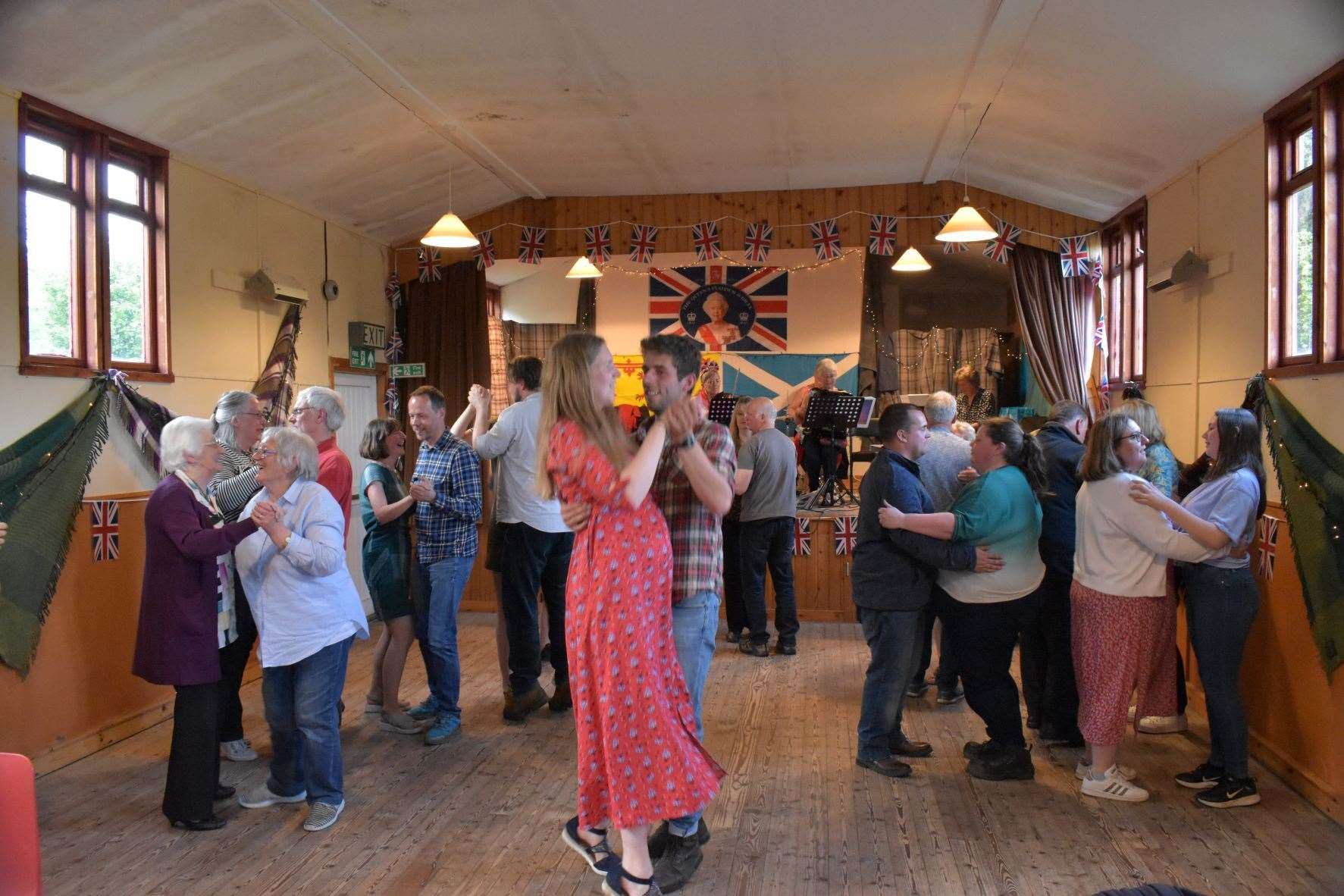 Dancing continued until well into the night at Culrain's jubilee celebration in the community hall.