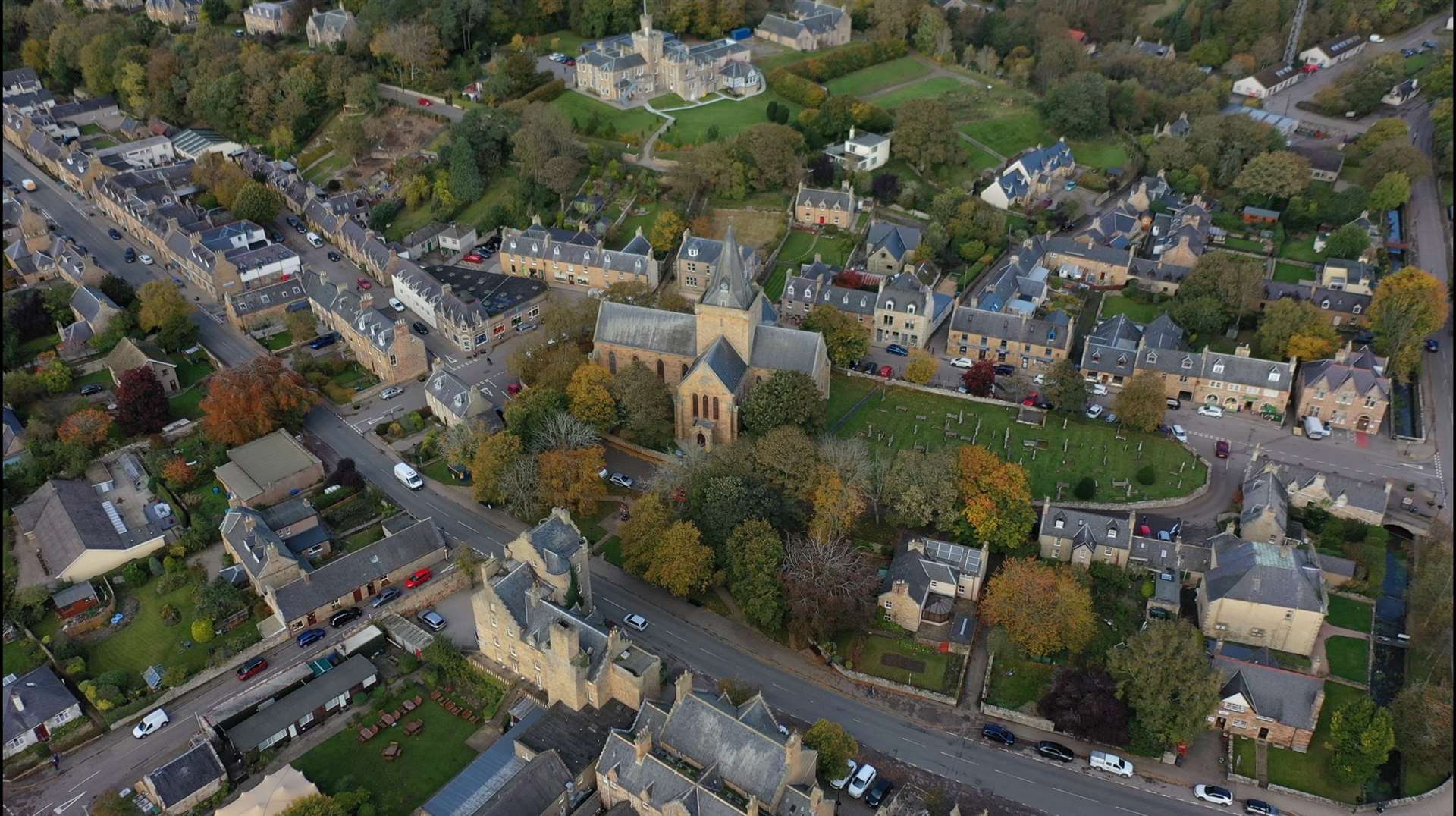 An aerial view of Dornoch. Picture: Visit Scotland/Airborne Lens