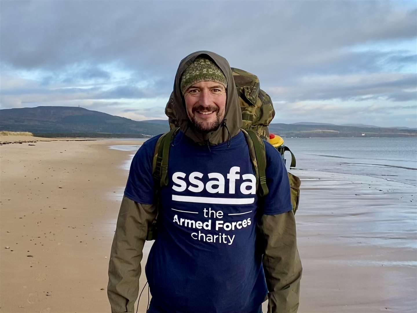 Russell Chittenden has been walking the coastline of the UK to support Armed Forces charity, SSAFA. Photo: David Richardson