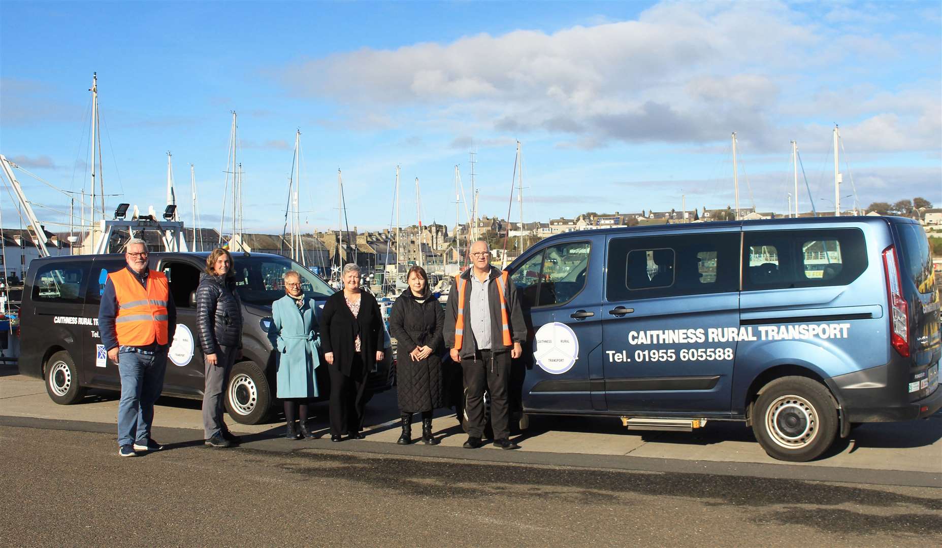North Highland Initiative contributed towards the cost of one of two new wheelchair-accessible minibuses received by Caithness Rural Transport last year. Picture: Alan Hendry