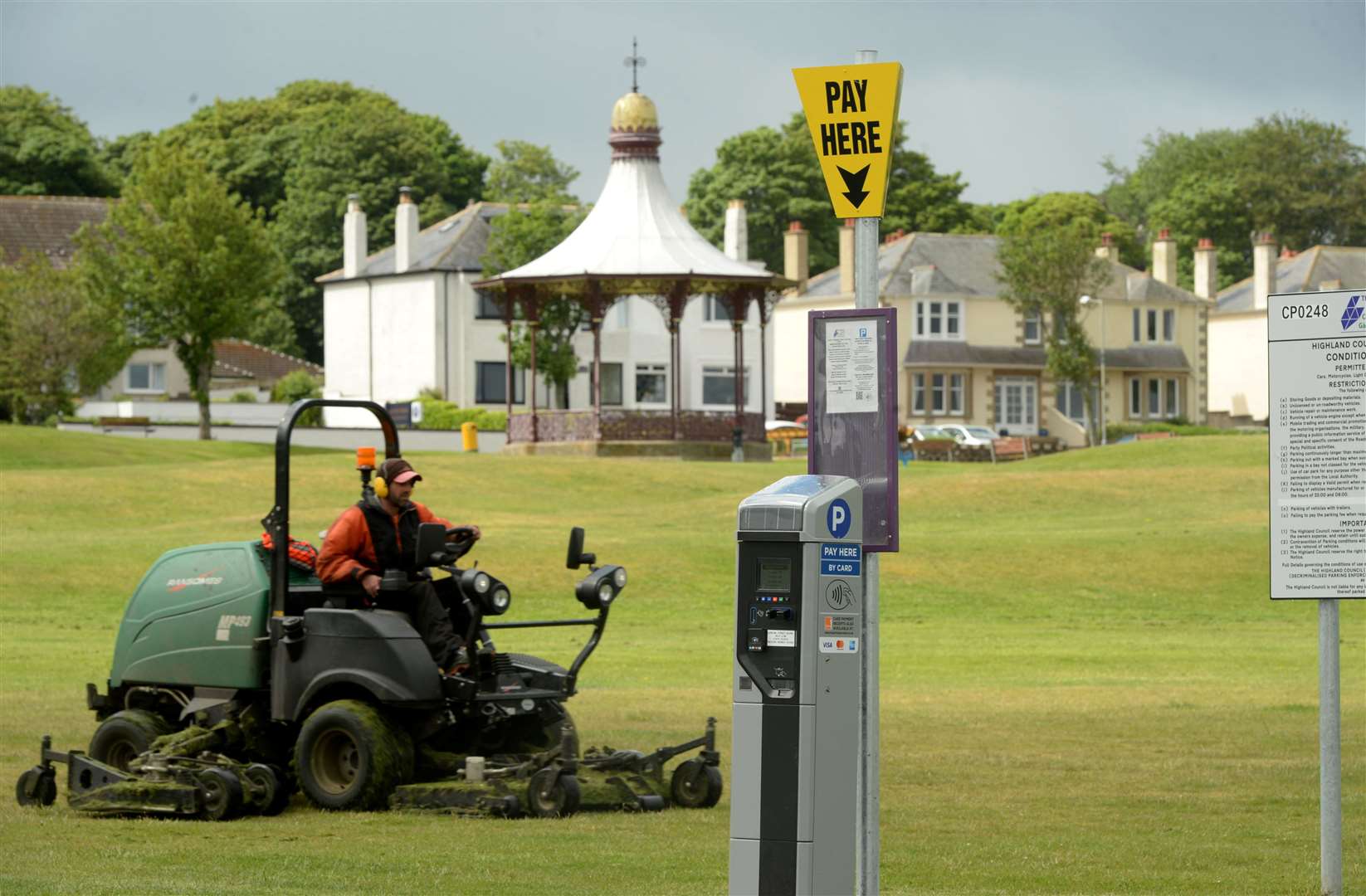Parking meters appeared in Nairn last year.