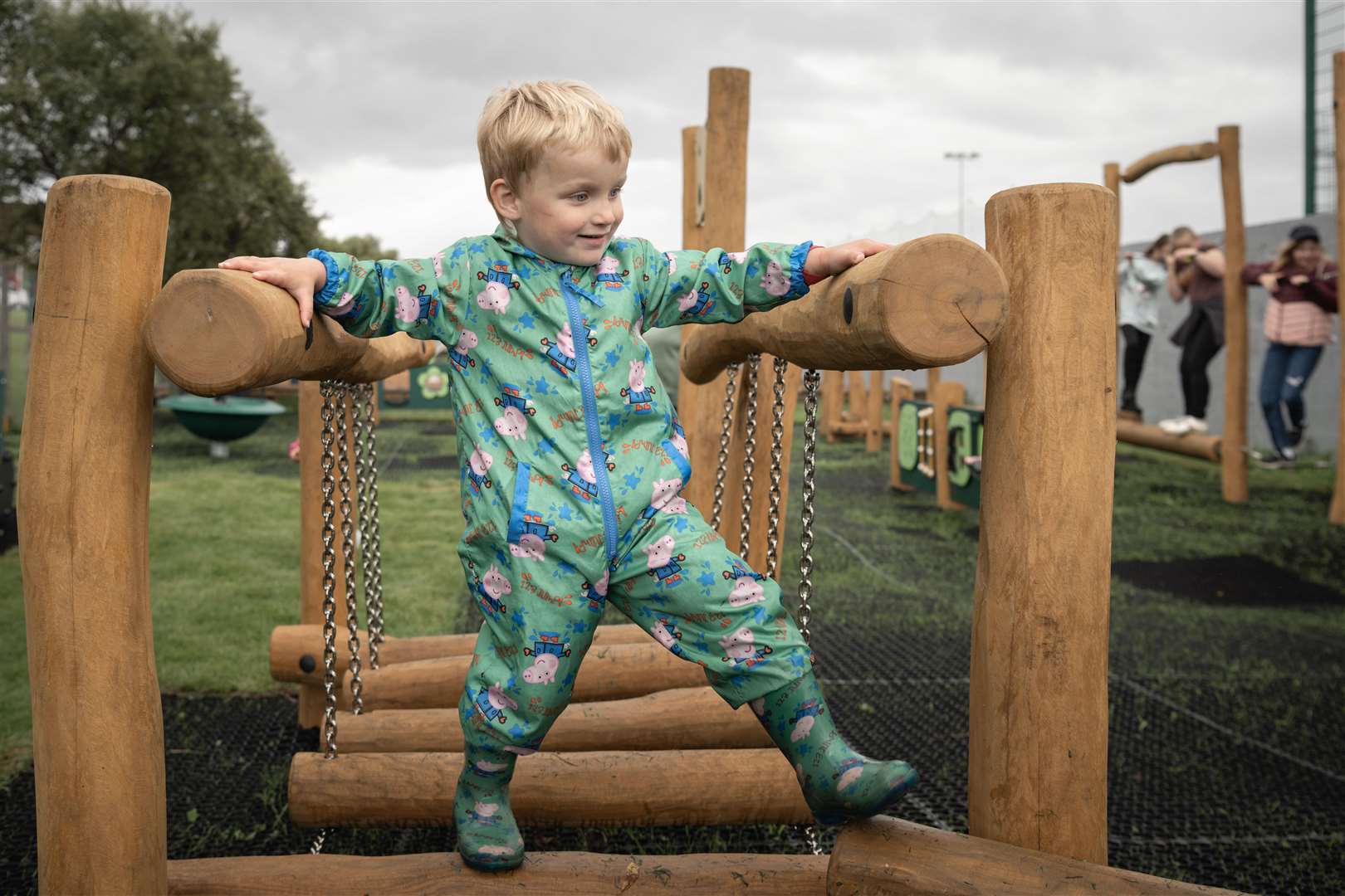 The equipment in the last phase of the play park was designed with younger children in mind. Picture: Ewen Pryde