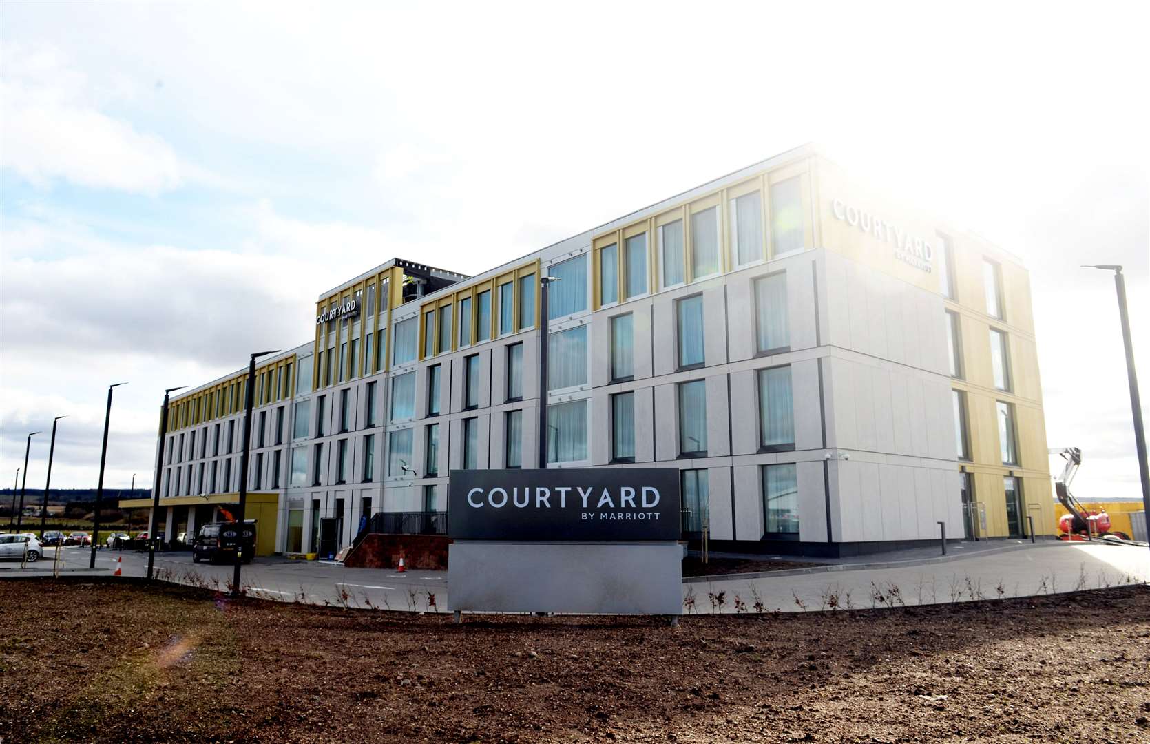 The new Courtyard by Marriott Hotel at Inverness Airport is set to open on Monday.