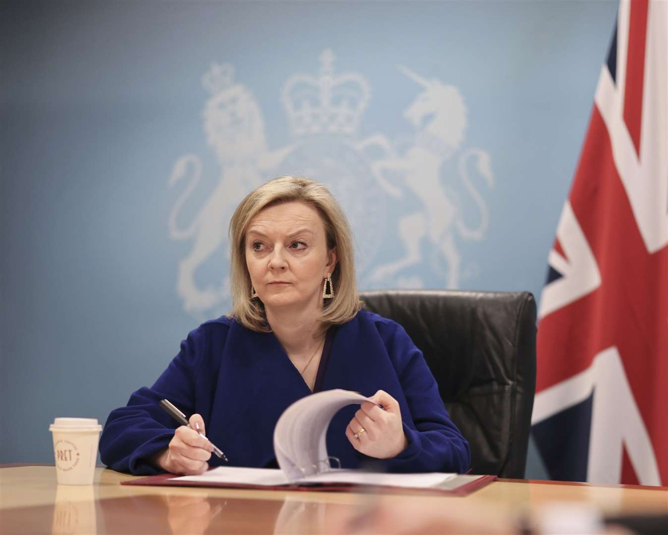 Prime Minister Liz Truss announced measures to limit energy bill increases. Picture: Tim Hammond / No 10 Downing Street