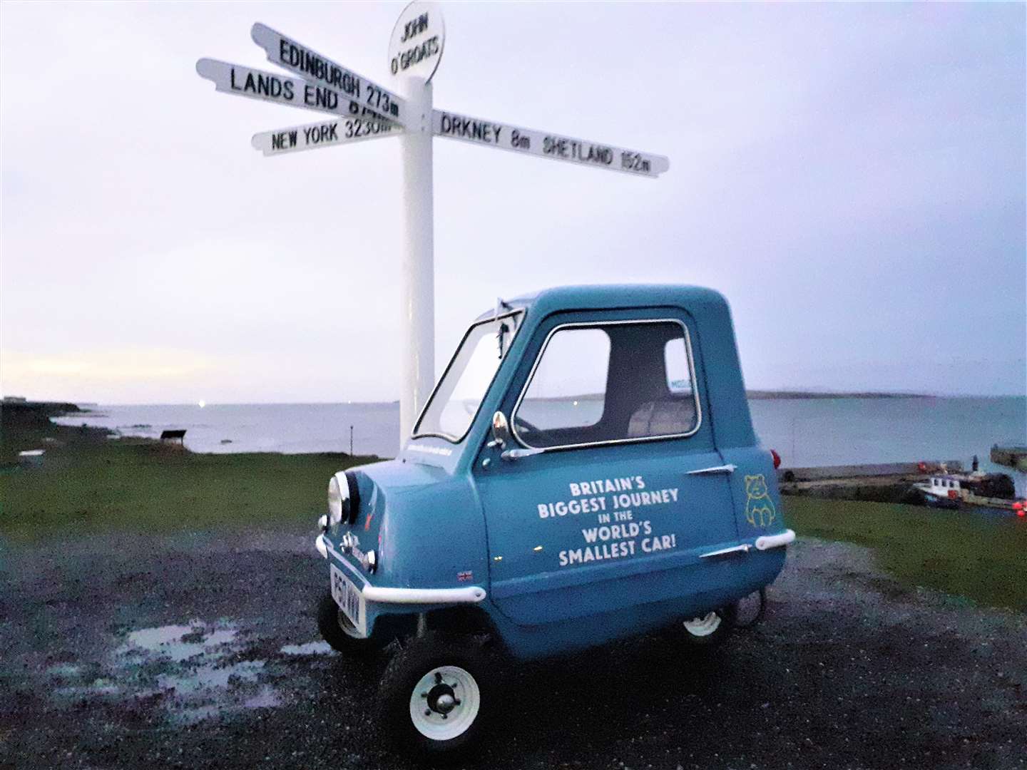 Alex will set off from John O'Groats at around 9am on Saturday November 13.