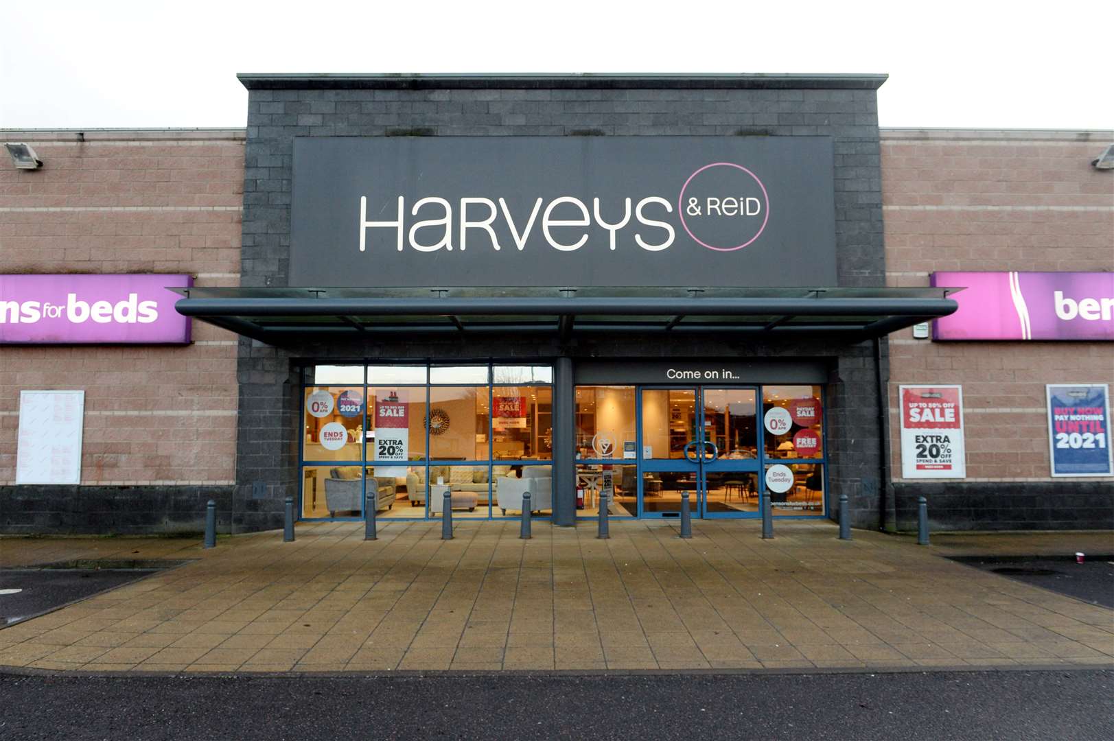 Harveys and Bensons for Beds.