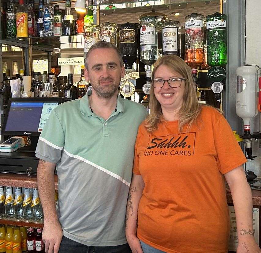 Scott Crombie and Caroline Henderson, co-owners of the Star Inn in Tain.