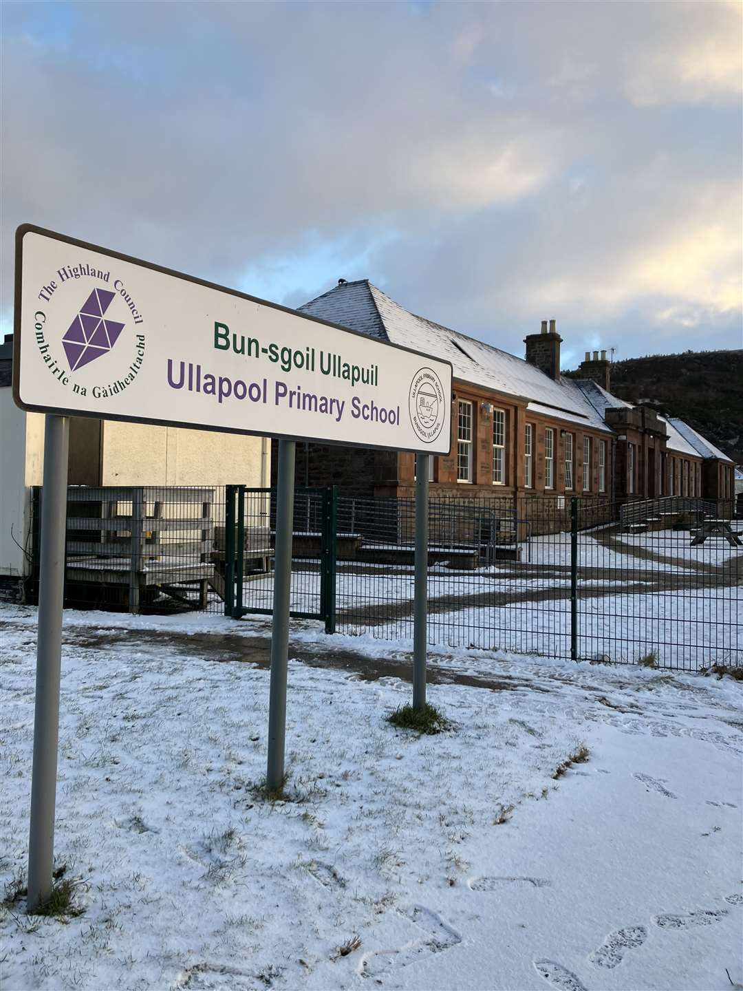 Ullapool Primary School in Wester Ross is amongst many schools affected today. Picture: Iona MacDonald.