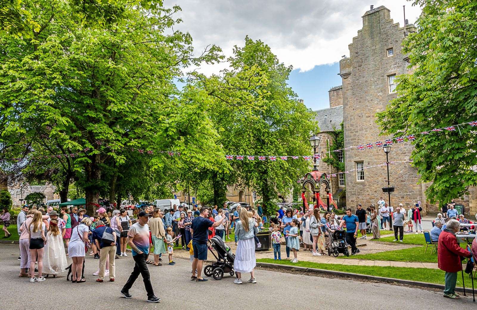 The street party was held on the Cathedral Green. Picture: Andy Kirby