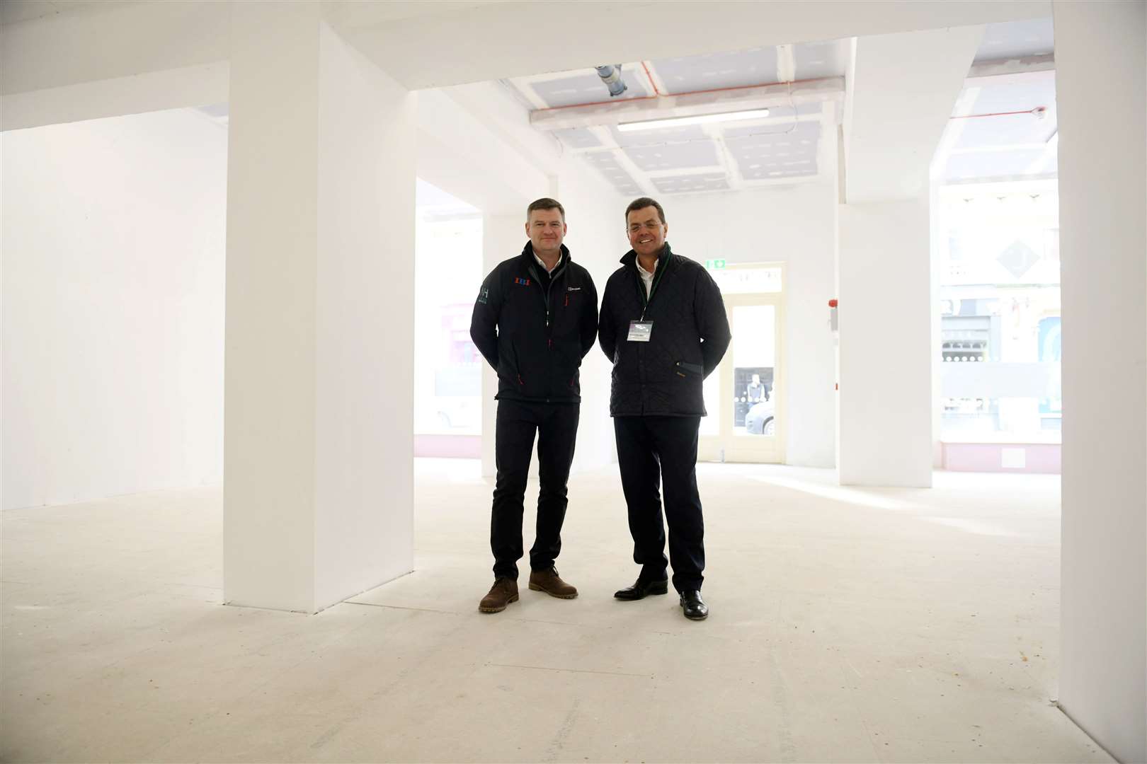 Brian Innes IBI Joiners and Stuart Pender Executive Chairman. Picture: Callum Mackay..