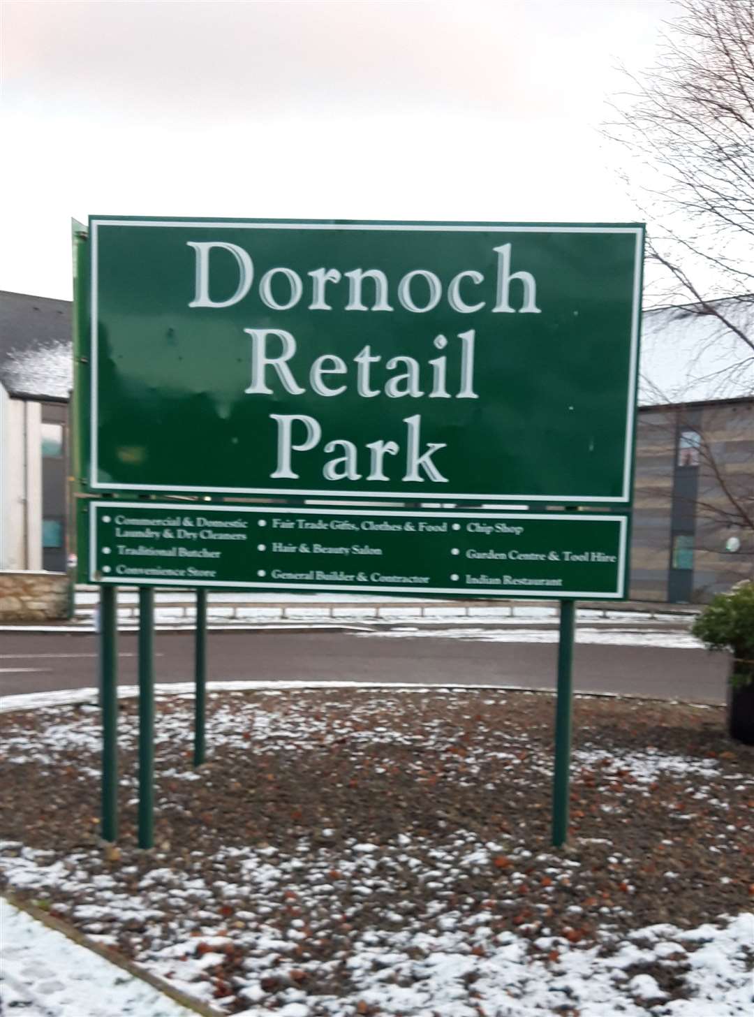 Dornoch Retail Park.
