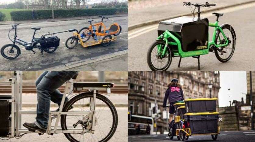 Highland Council issued this image of cargo bikes.