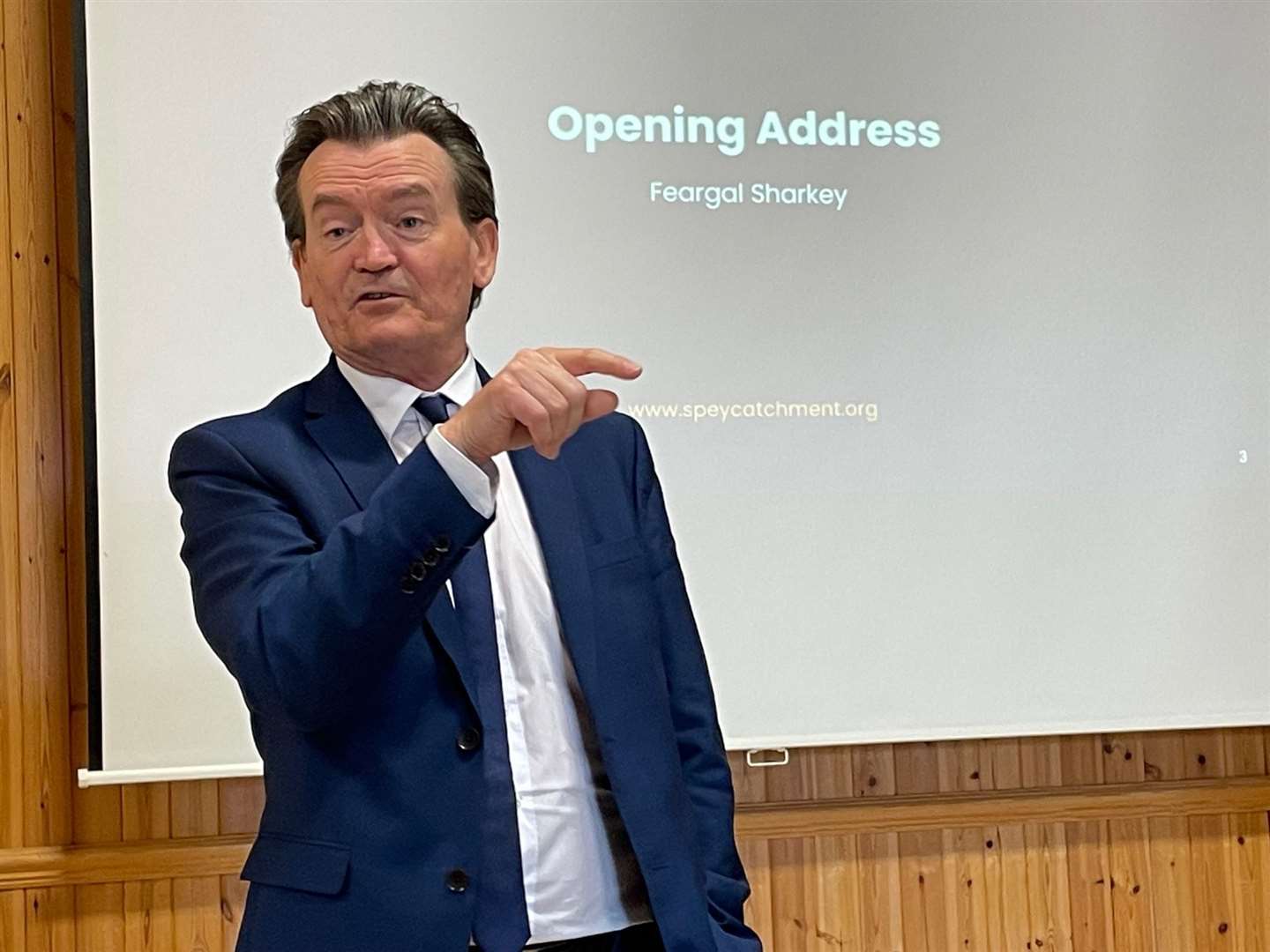 Feargal Sharkey was the special guest speaker at the event to promote habitat restoration of the River Spey catchment area.