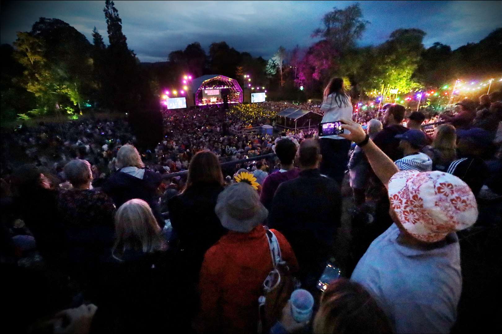 The audience at Fratellis at the Garden Stage. Picture: James Mackenzie.