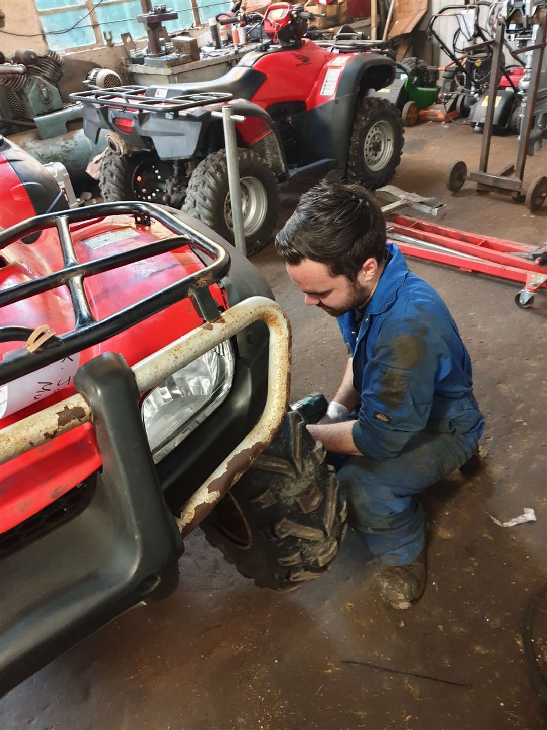 Award nominee Michael McLeod finds repairing agricultural machinery “really satisfying”.