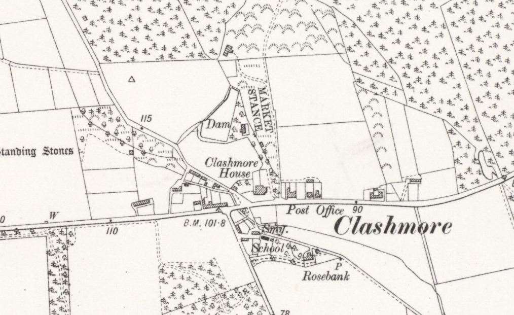Ordnance survey map of Ross and Cromarty, sheet XXVIII showing Skibo School, 1904.