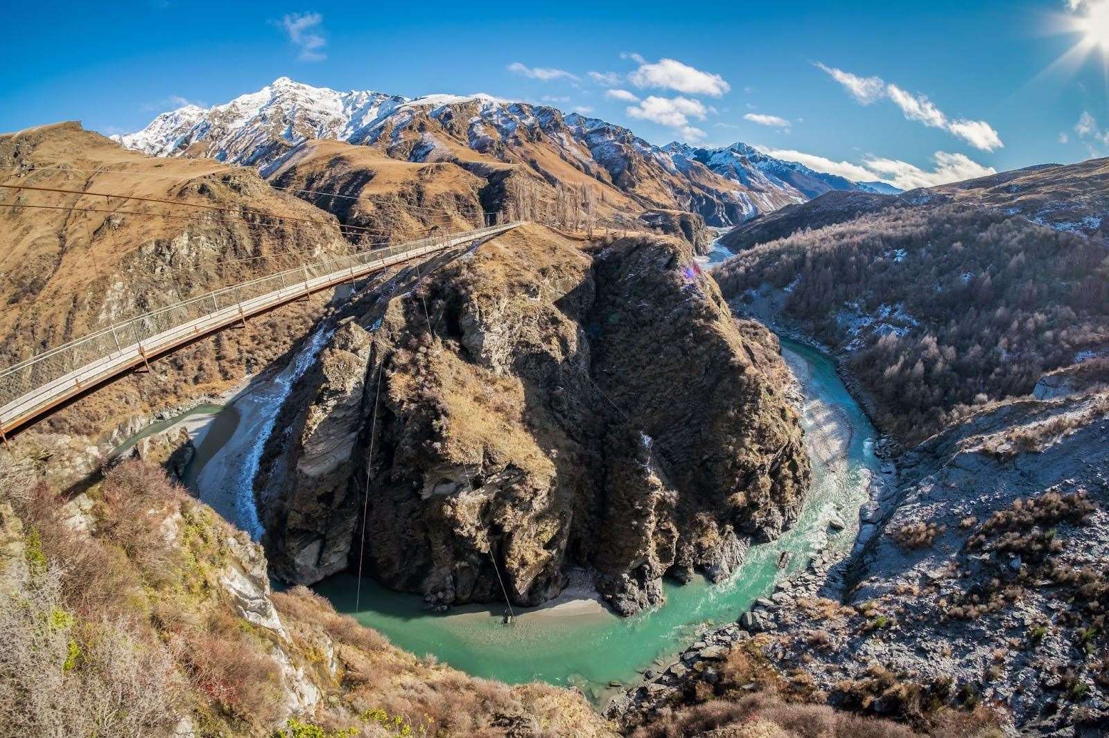 Skipper´s Canyon Road, Nueva Zelanda.  Imágenes: Shutterstock.