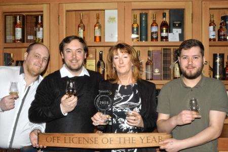 The Whisky Cellars' team, from left: Andrew Sanderson, Michael Hanratty, Lorna Smith and David Cowie.