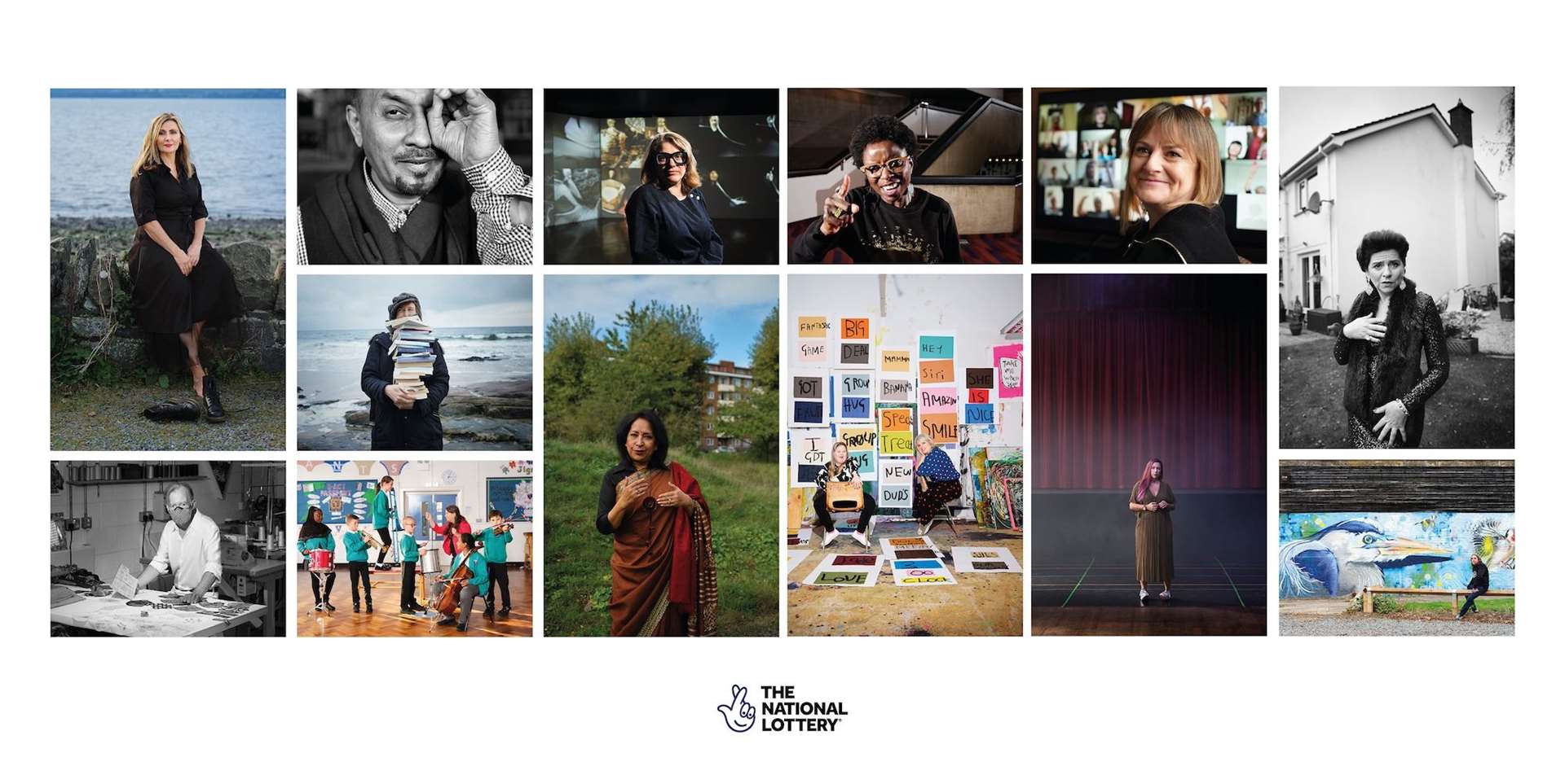 Images from the National Lottery’s 2020 Portraits of the People project.