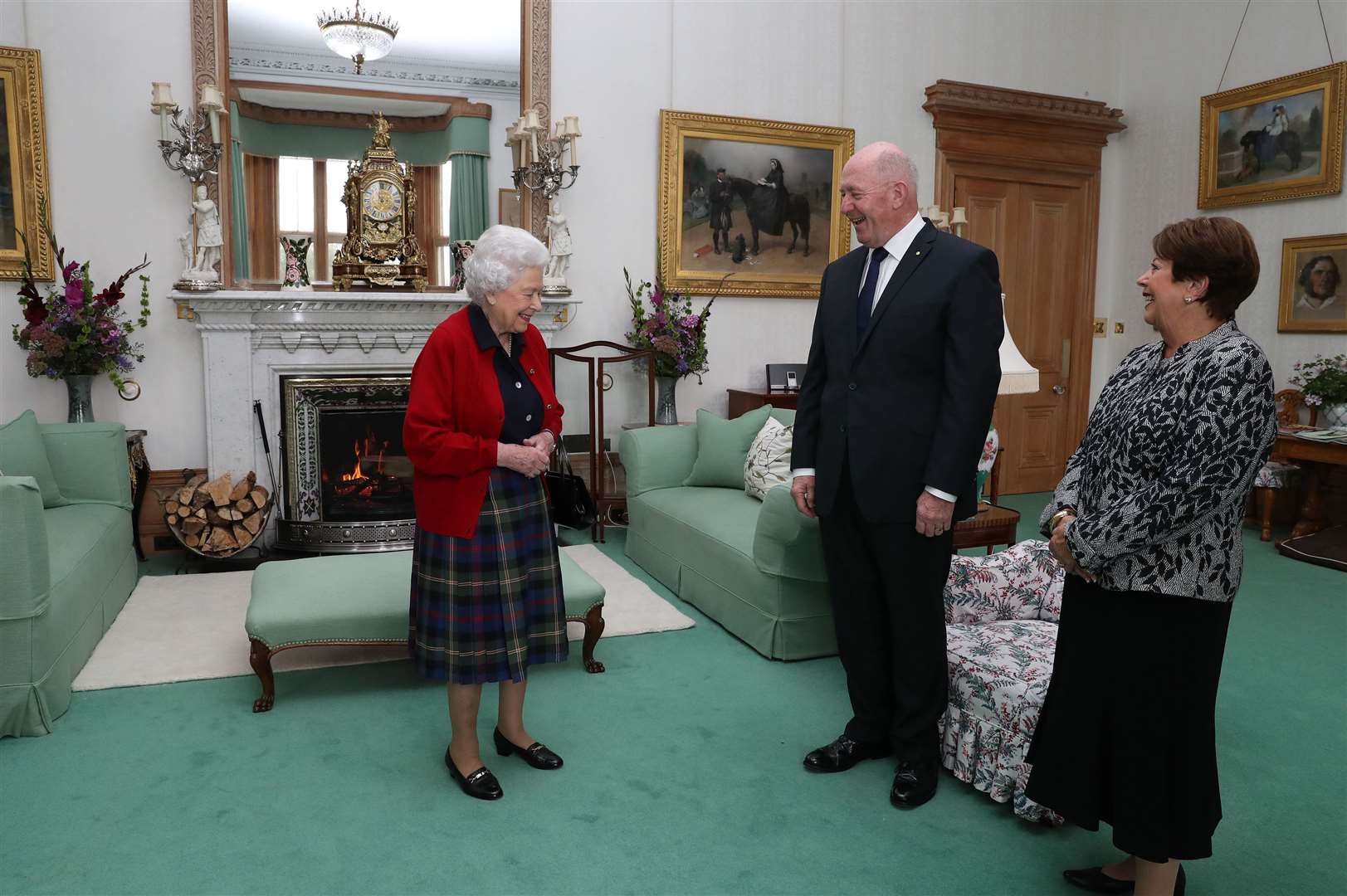The Queen in the Drawing Room at Balmoral Castle where the audiences will take place (Andrew Milligan/PA)
