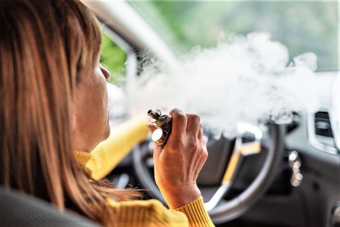 There are calls to ban vaping behind the wheel. Picture: ShutterStock