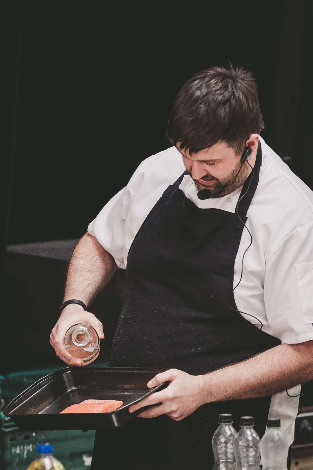 Chef Grant MacNicol giving a demonstration at Taste North 2022. Picture: Colin Campbell Photography