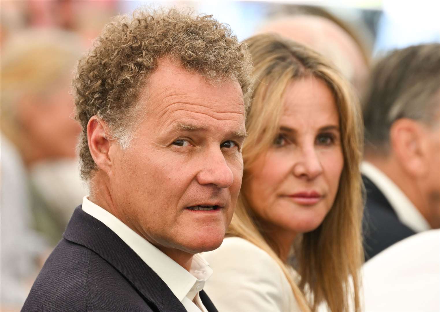 Lord Rothermere, pictured with Lady Rothermere, is among potential suitors to buy The Telegraph (Finnbarr Webster/PA)