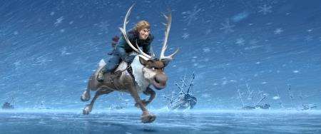 Sven and Kristoff in Frozen.