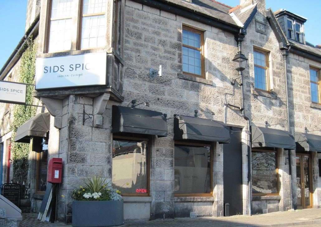 Sid's Spice is located in Station Square, Brora.