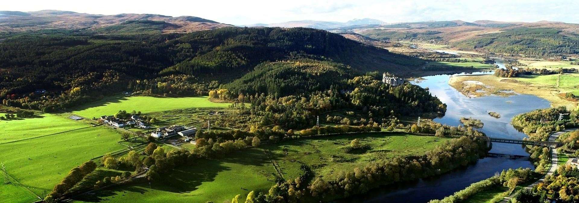 The small community of Culrain sits amidst stunning scenery. Carbisdale Castle can be seen in the background. Picture: Gregor Laing