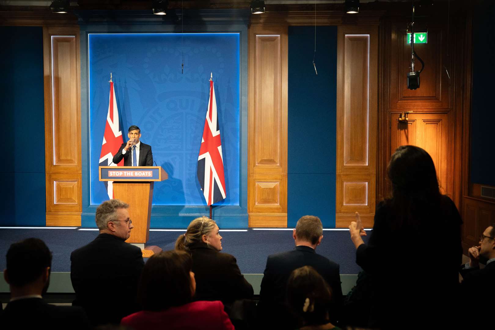 Prime Minister Rishi Sunak held a Downing Street press conference to defend his plan (James Manning/PA)