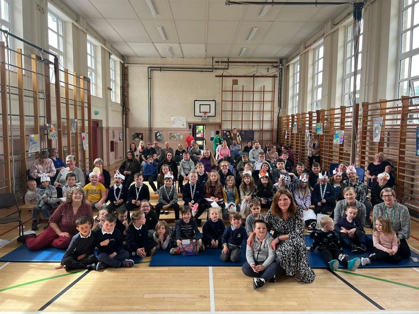 Mrs Mckenzie’s last school assembly at Helmsdale.