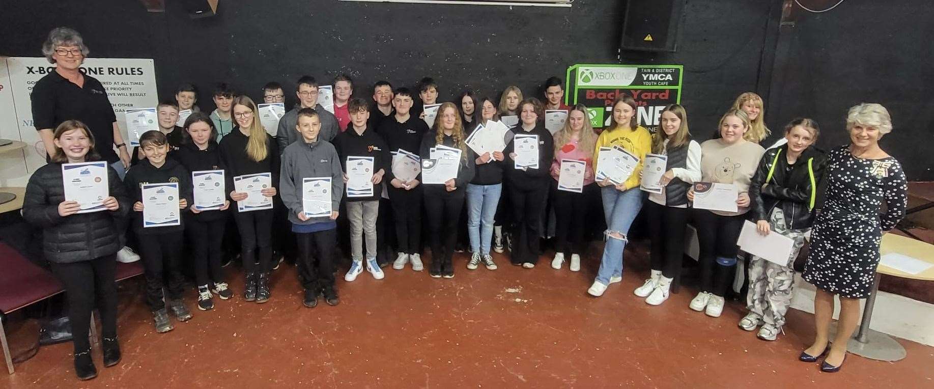 Tain YMCA's young members have given their time to 21 different organisations within the local community and in doing so have amassed a total of 2470 volunteering hours.