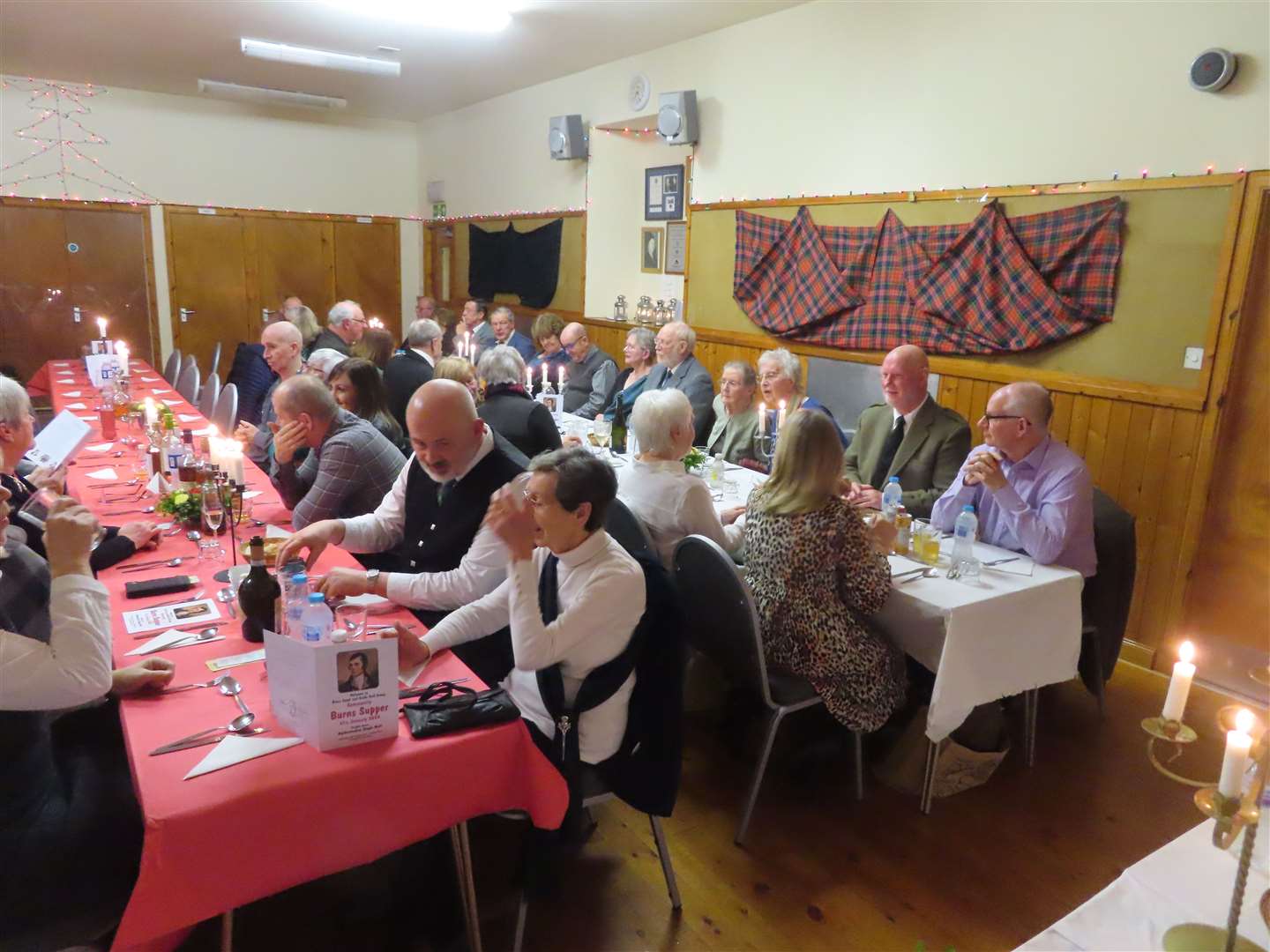 Burns supper Scout and Guide Hall, Brora