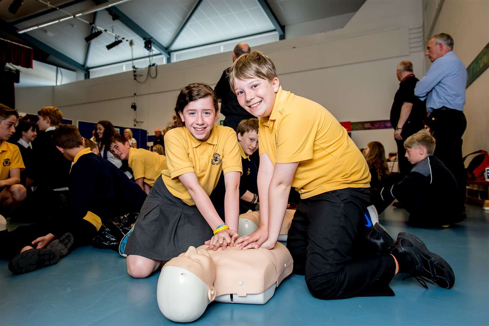 The Scottish Ambulance Service is working with schools to equip children with CPR skills. Picture: Fraser Band