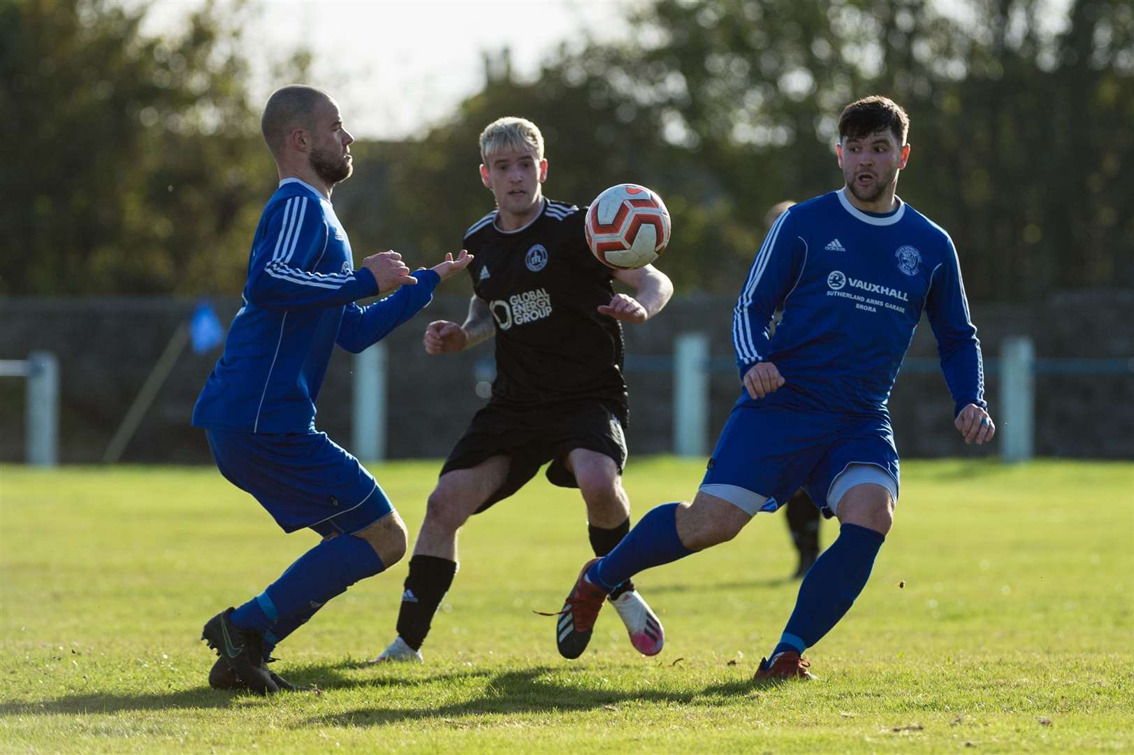 North Caledonian League 1..Golspie Sutherland 0 v Invergordon 4, King George V Park, Golspie...??, Jordan Knight and Sam Mackay...Picture: Callum Mackay..