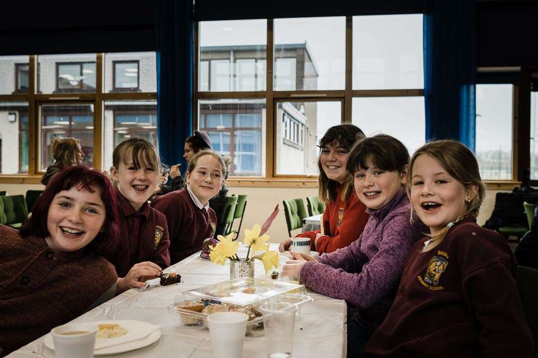 Children from Brora Primary School held a coffee morning last month.