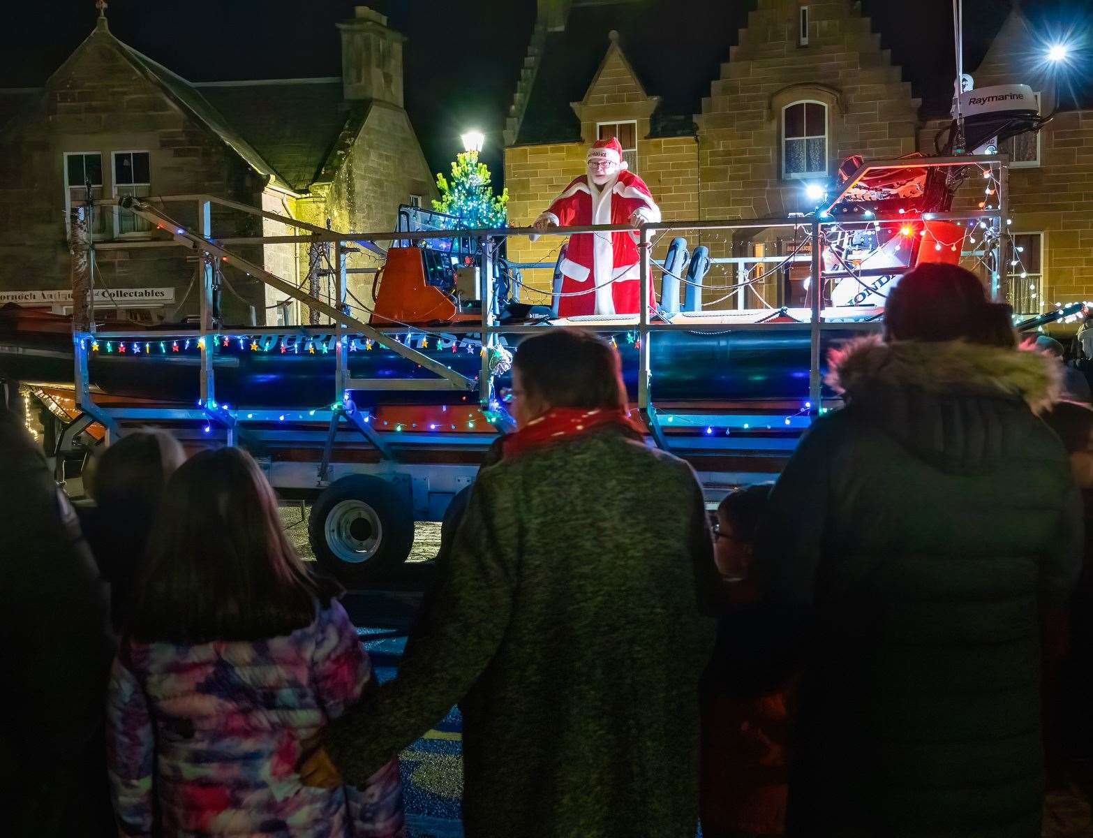 Members of ESRA gave their new lifeboat a Christmas makeover for the festive event. Picture: Andy Kirby
