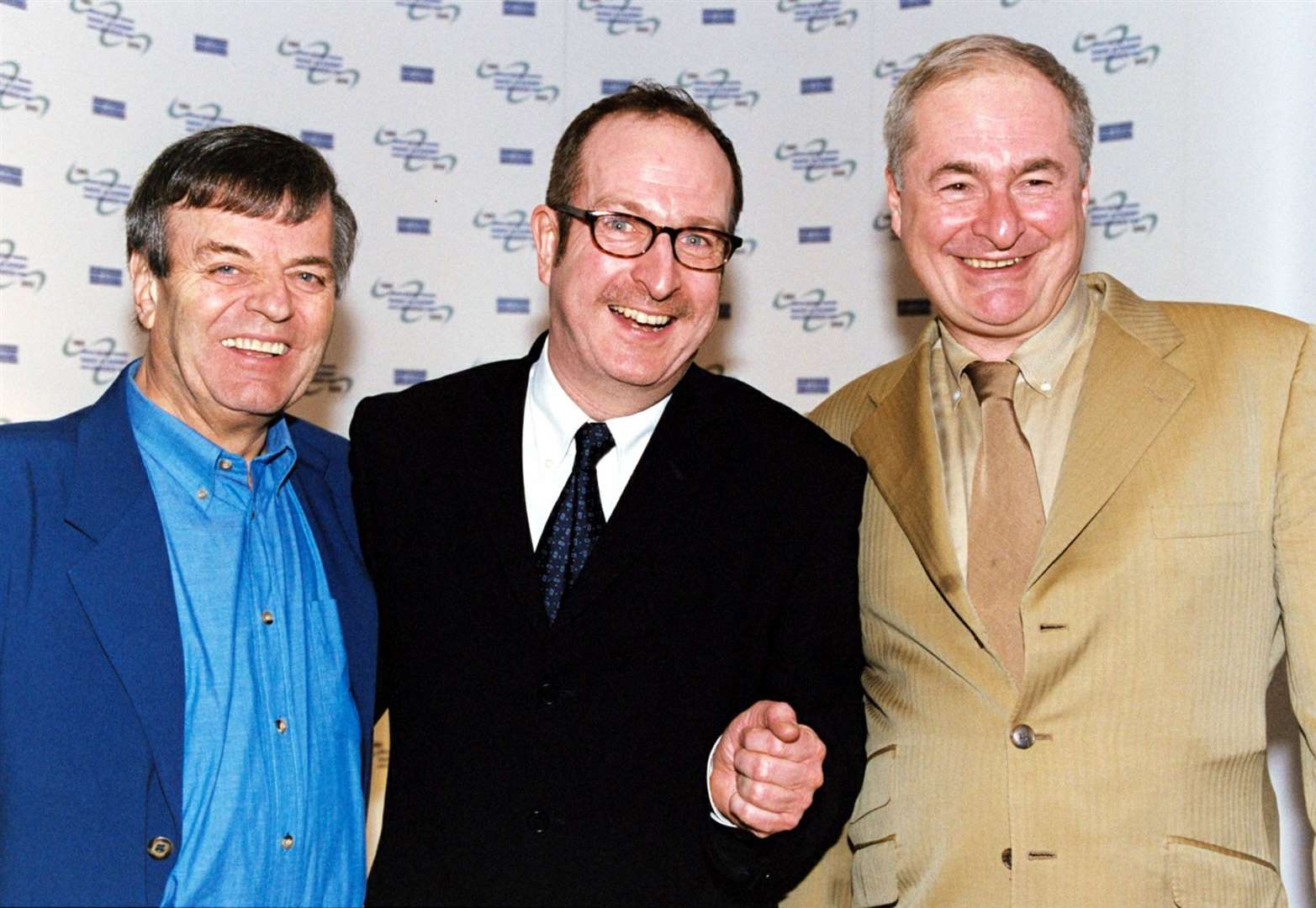 Radio DJs Tony Blackburn (left), Steve Wright and Paul Gambaccini during the Sony Radio Awards (Michael Crabtree/PA)