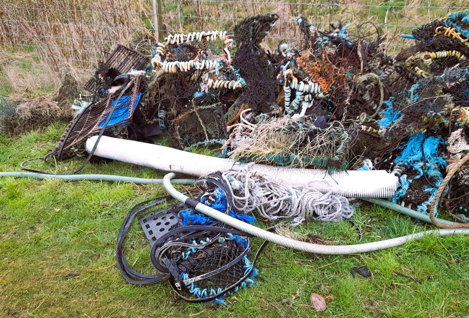 Many fishing creels were found. Picture: Caithness Beach Cleans