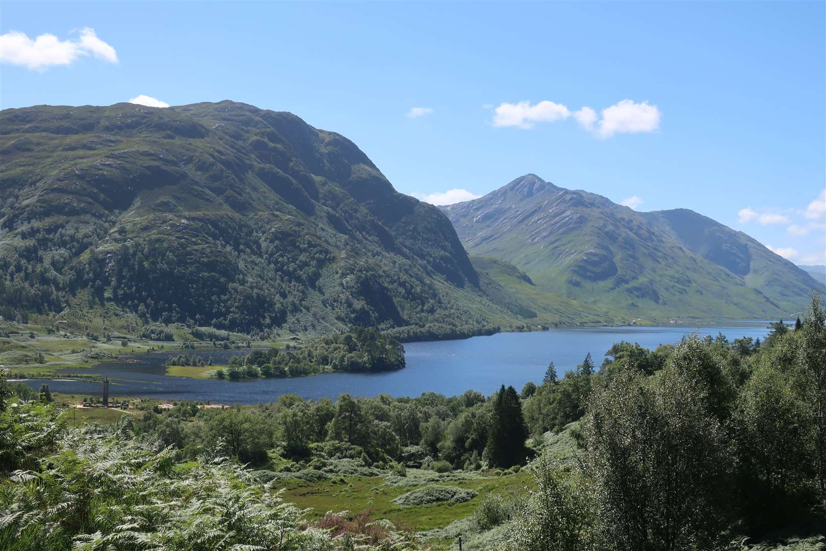 A view to Loch Shiel from the high path.