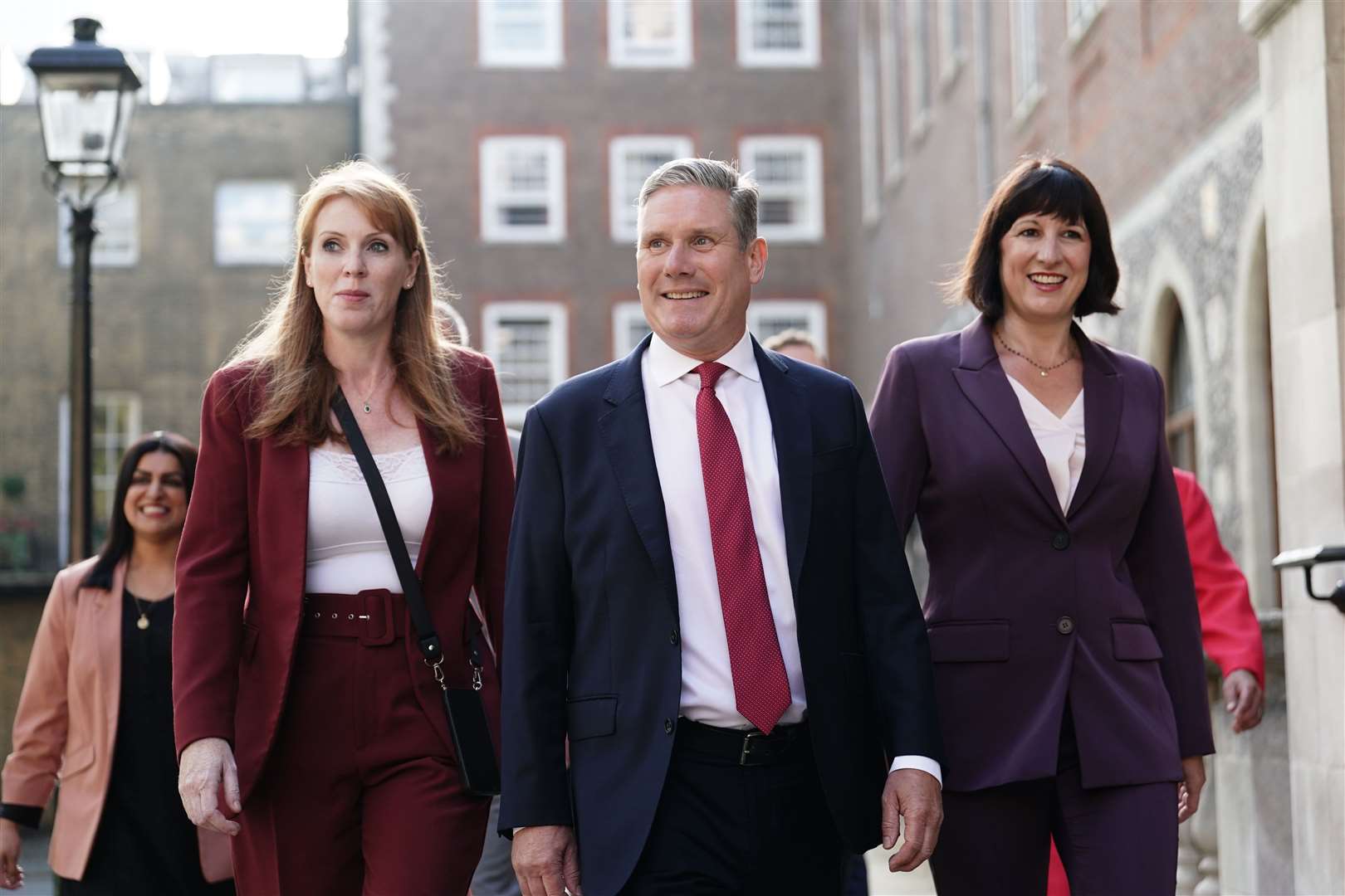 Sir Keir Starmer is considering forming a cabinet inner circle with Angela Rayner, Rachel Reeves and Pat McFadden, the Times reported (Jordan Pettitt/PA)