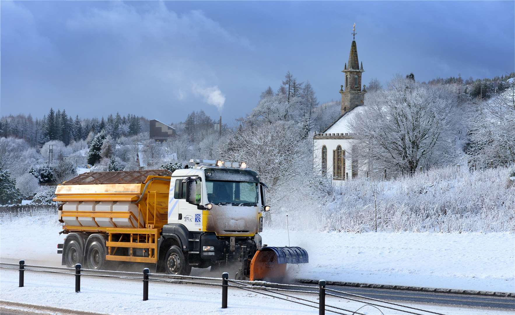 Snow ploughs could be out in force with up to 11 inches of snow forecast.