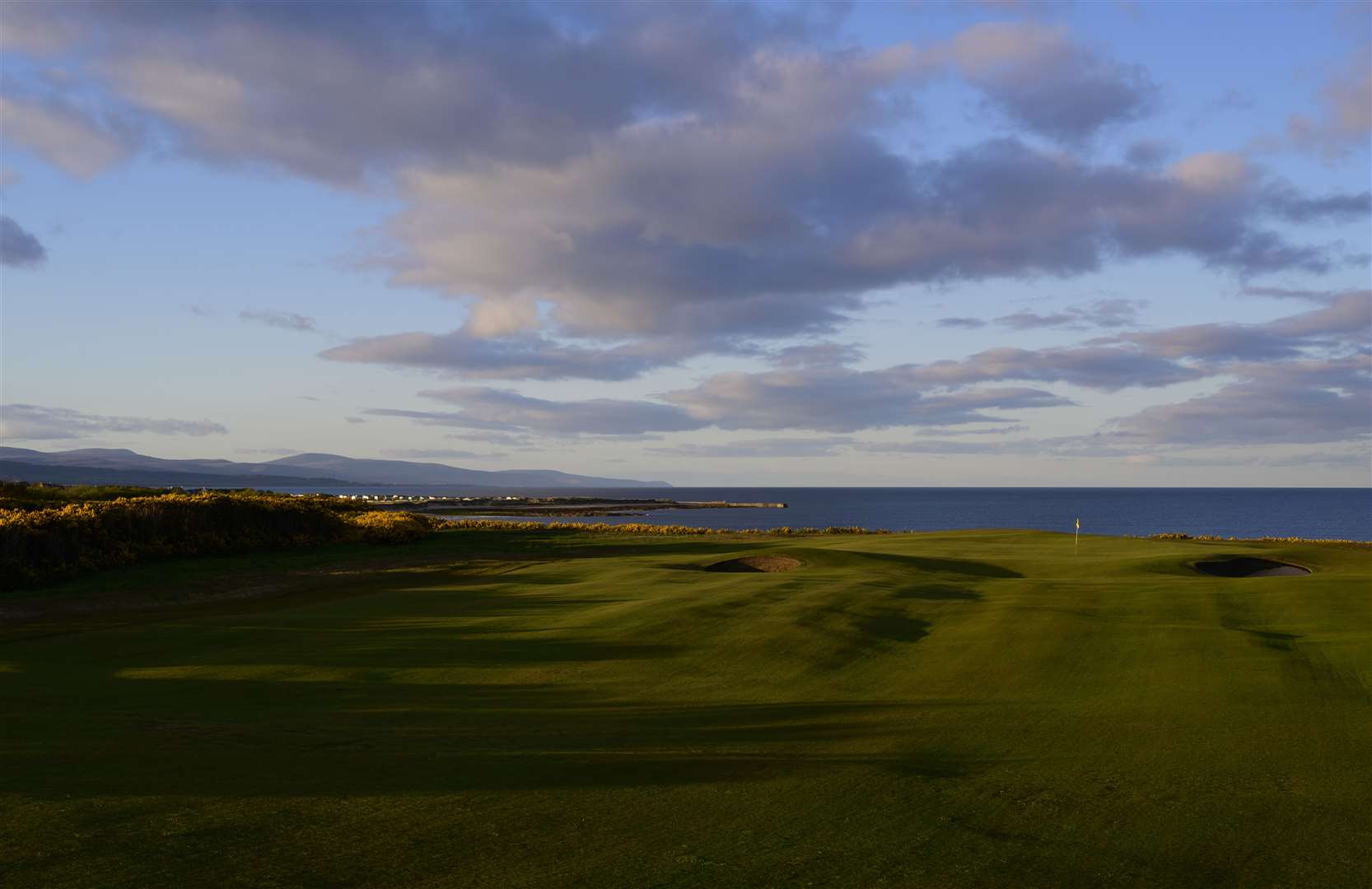 Royal Dornoch Golf Club's new 7th hole, a par 4 known as 'Pier'.