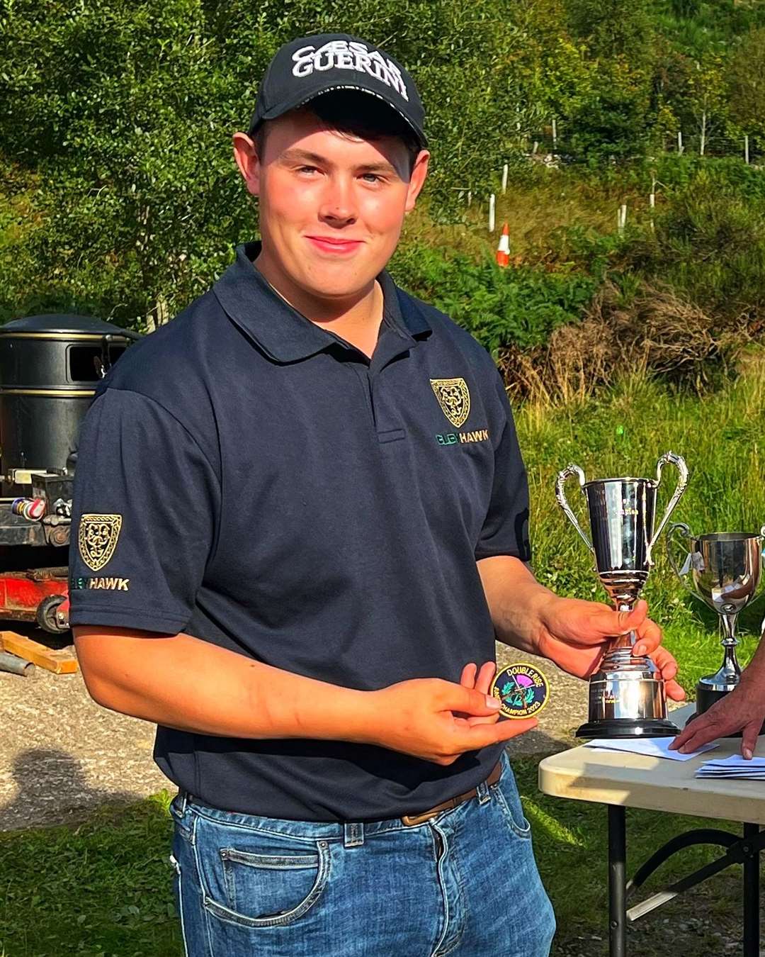 Hamish shot his way into number one place to retain the Scottish junior champion trophy.