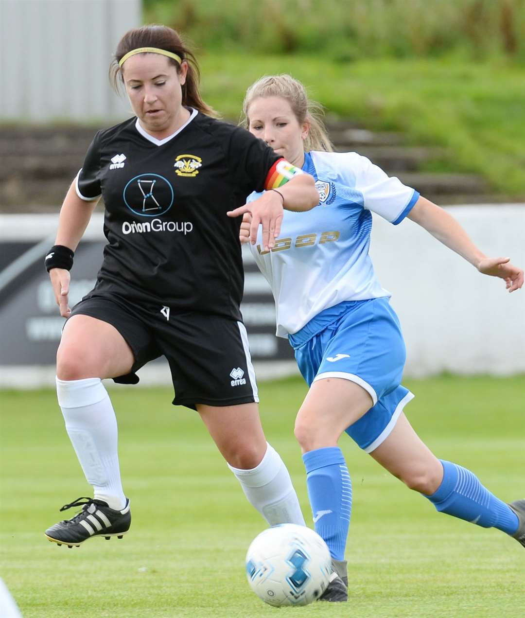Clachnacuddin captain Michaela Munro controlling the midfield. Picture Gary Anthony.
