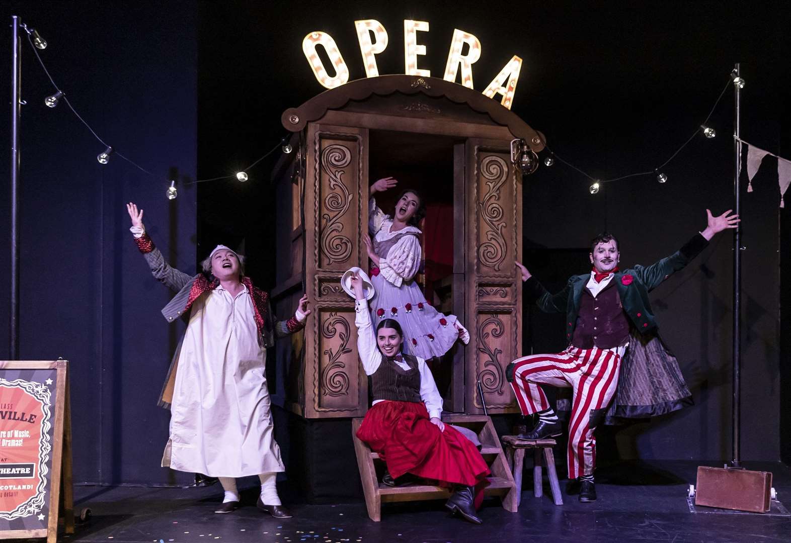 Shenshi Ren (from left), Margo Arsane, Monica McGhee and Dan Shelvey in the Scottish Opera Highlights your. Picture: Craig Fuller