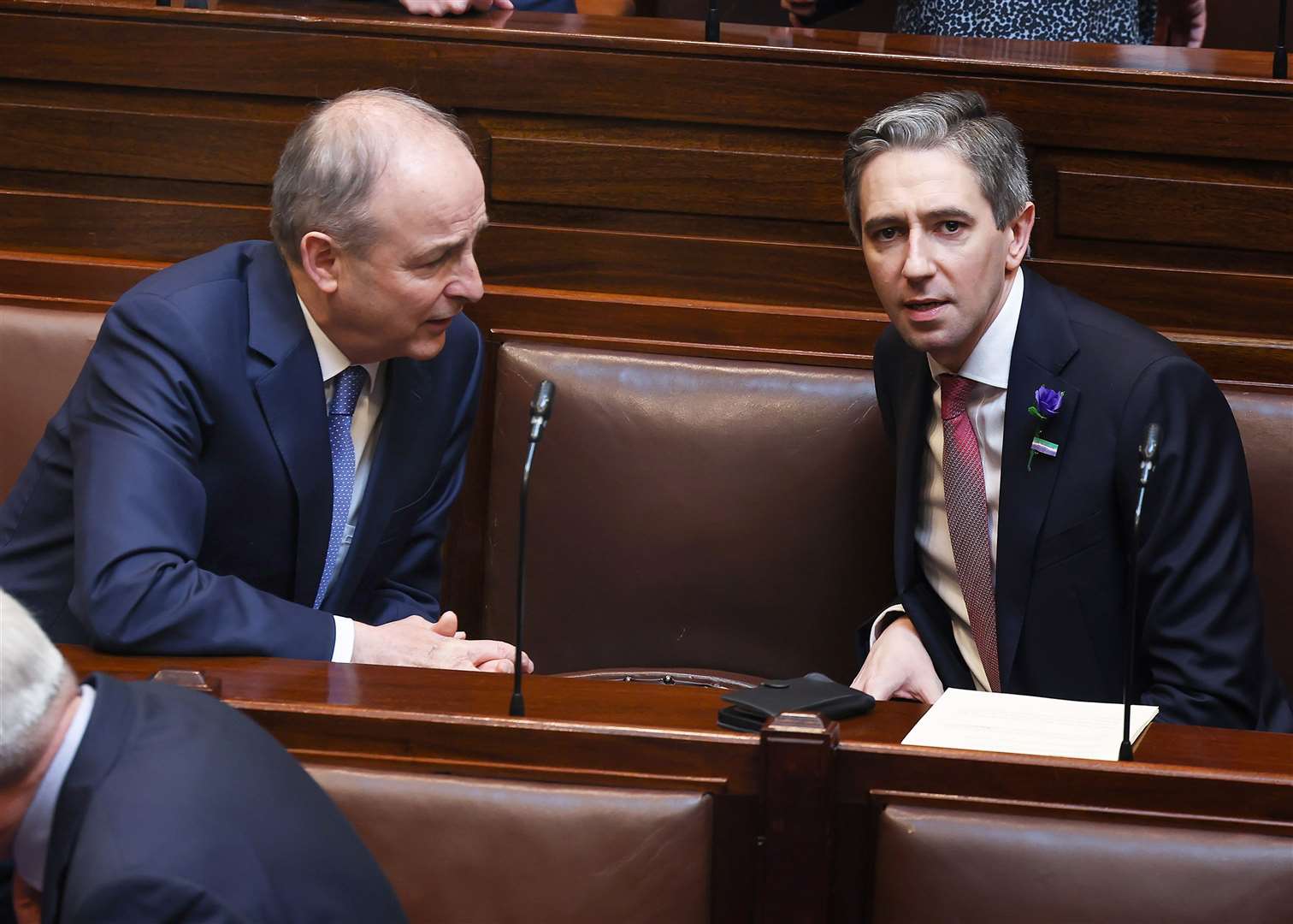 Micheal Martin spoke in support of Mr Harris’s nomination (Maxwell Photography/PA)